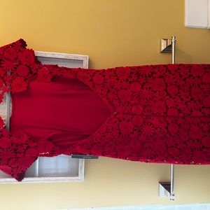 Brand new LuLus brand size medium red dress